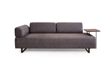 Southburn 3-sits Bäddsoffa 90x220 cm i Tyg med Ensidigt Armstöd - Svart - Möbler - Soffa - Bäddsoffa