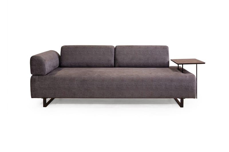 Southburn 3-sits Bäddsoffa 90x220 cm i Tyg med Ensidigt Armstöd - Svart - Möbler - Soffa - Bäddsoffa