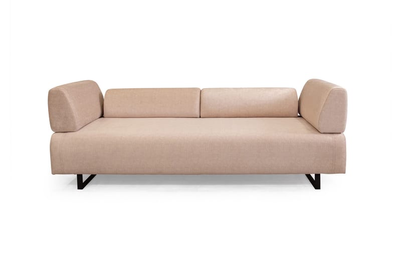 Southburn 3-sits Bäddsoffa 90x220 cm i Tyg med Lösa Ryggkuddar - Beige - Möbler - Soffa - Bäddsoffa