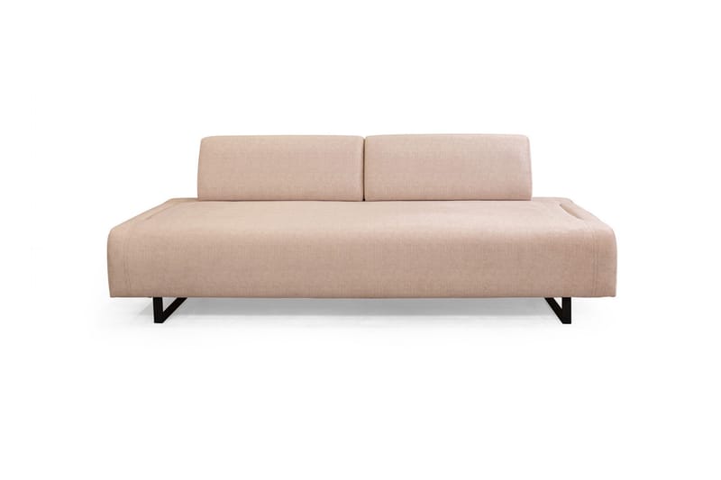 Southburn 3-sits Bäddsoffa 90x220 cm i Tyg med Lösa Ryggkuddar - Beige - Möbler - Soffa - Bäddsoffa