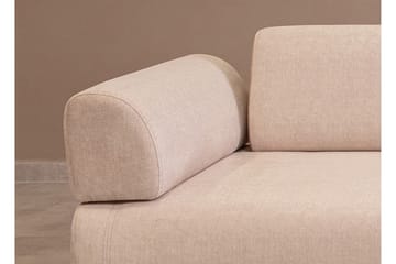Southburn 3-sits Bäddsoffa 90x220 cm i Tyg med Lösa Ryggkuddar - Beige - Möbler - Soffa - Bäddsoffa