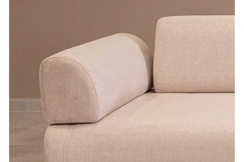 Southburn 3-sits Bäddsoffa 90x220 cm i Tyg med Lösa Ryggkuddar - Beige - Möbler - Soffa - Bäddsoffa