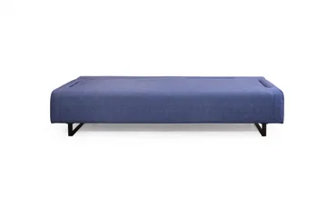 Southburn 3-sits Bäddsoffa 90x220 cm i Tyg med Lösa Ryggkuddar - Blå - Möbler - Soffa - Bäddsoffa