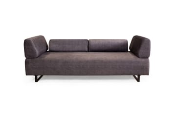 Southburn 3-sits Bäddsoffa 90x220 cm i Tyg med Lösa Ryggkuddar - Svart - Möbler - Soffa - Bäddsoffa