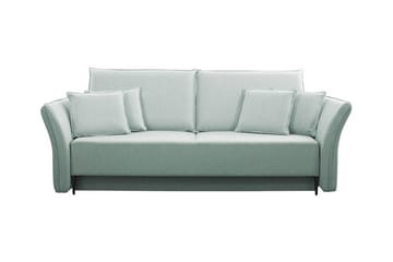 Staffin 3-sits Bäddsoffa 138x192 cm med Förvaring i Chenille - Mintgrön - Möbler - Soffa - Bäddsoffa