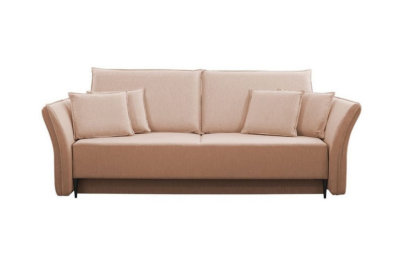 Staffin 3-sits Bäddsoffa NO_BRAND Pink/Beige - Möbler - Soffa - Bäddsoffa