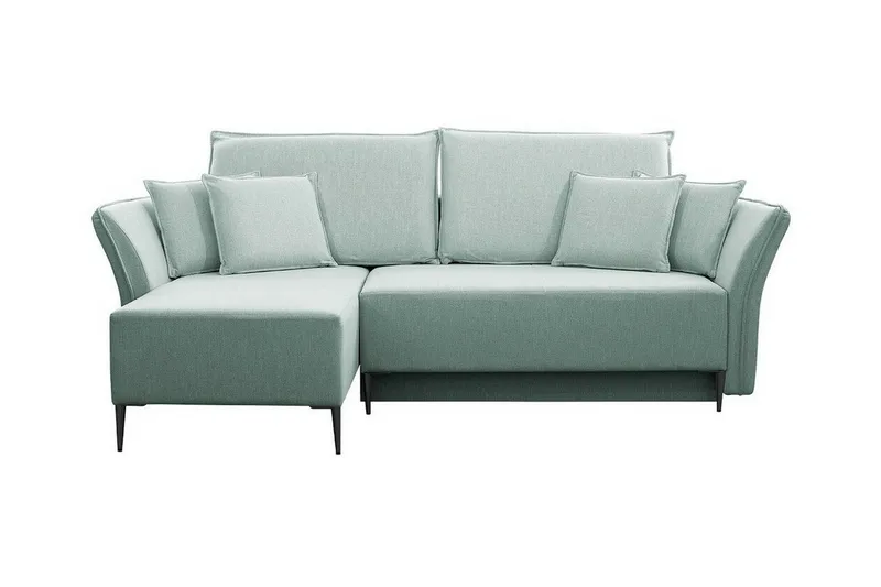 Staffin 3-sits Hörnbäddsoffa Light green/Green/Mint - Möbler - Soffa - Bäddsoffa