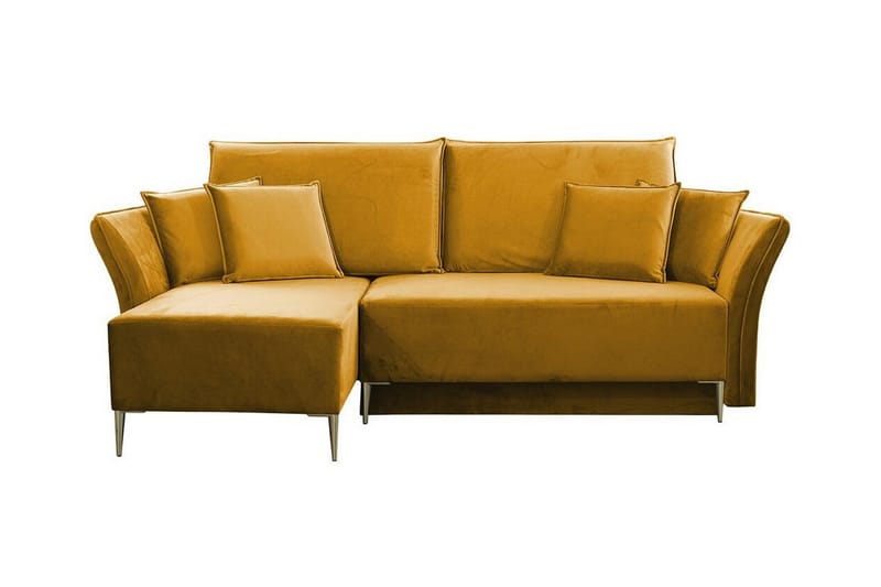 Staffin 3-sits Hörnbäddsoffa NO_BRAND Dark yellow - Möbler - Soffa - Bäddsoffa