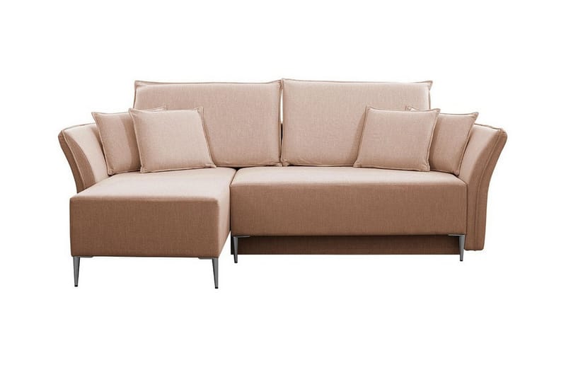 Staffin 3-sits Hörnbäddsoffa NO_BRAND Pink - Möbler - Soffa - Bäddsoffa