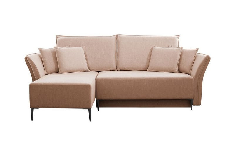 Staffin 3-sits Hörnbäddsoffa NO_BRAND Pink - Möbler - Soffa - Bäddsoffa