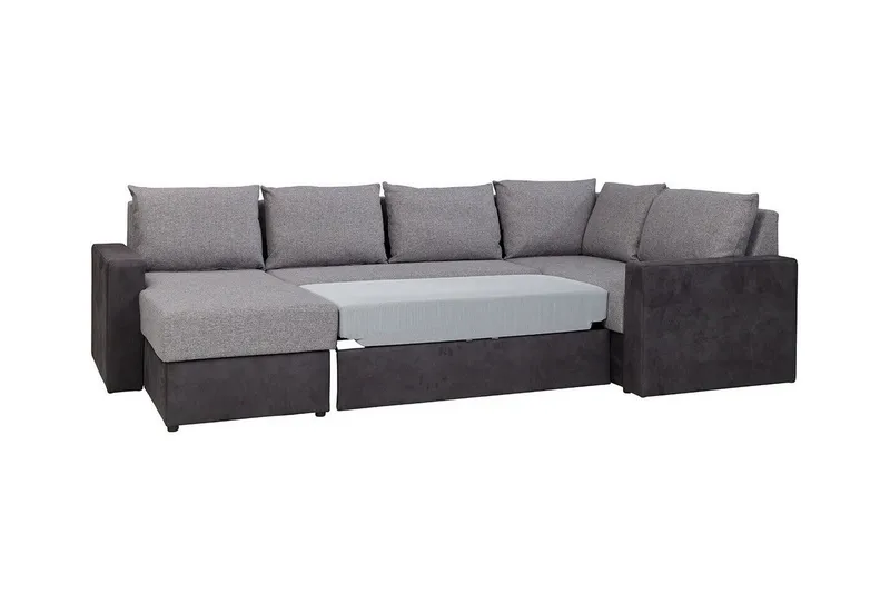 Staffin 4-sits Hörnbäddsoffa Dark grey - Möbler - Soffa - Bäddsoffa