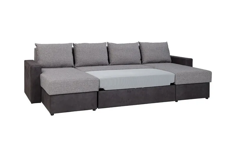 Staffin 4-sits Hörnbäddsoffa Dark grey - Möbler - Soffa - Bäddsoffa