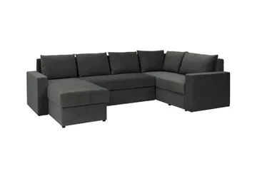Staffin 4-sits Hörnbäddsoffa Dark grey - Möbler - Soffa - Bäddsoffa