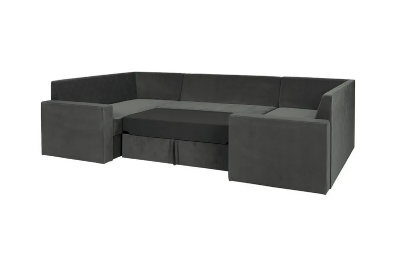 Staffin 4-sits Hörnbäddsoffa Light grey/Dark grey - Möbler - Soffa - Bäddsoffa