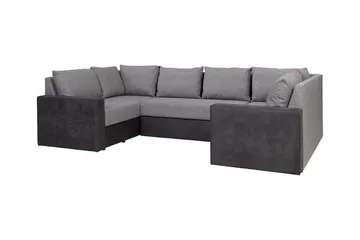 Staffin 4-sits Hörnbäddsoffa Light grey/Dark grey - Möbler - Soffa - Bäddsoffa