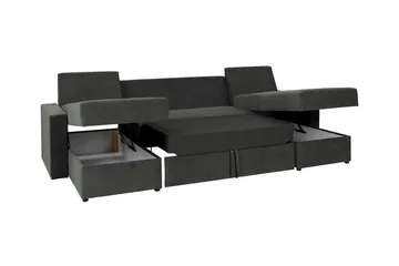 Staffin 4-sits Hörnbäddsoffa Ljusgrå - Möbler - Soffa - Bäddsoffa