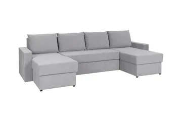 Staffin 4-sits Hörnbäddsoffa Ljusgrå - Möbler - Soffa - Bäddsoffa