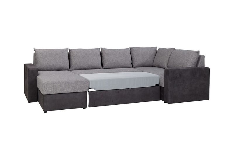 Staffin 4-sits Hörnbäddsoffa NO_BRAND Dark grey - Möbler - Soffa - Bäddsoffa