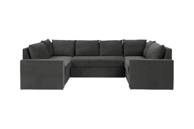 Staffin 4-sits Hörnbäddsoffa NO_BRAND Dark grey - Möbler - Soffa - Bäddsoffa