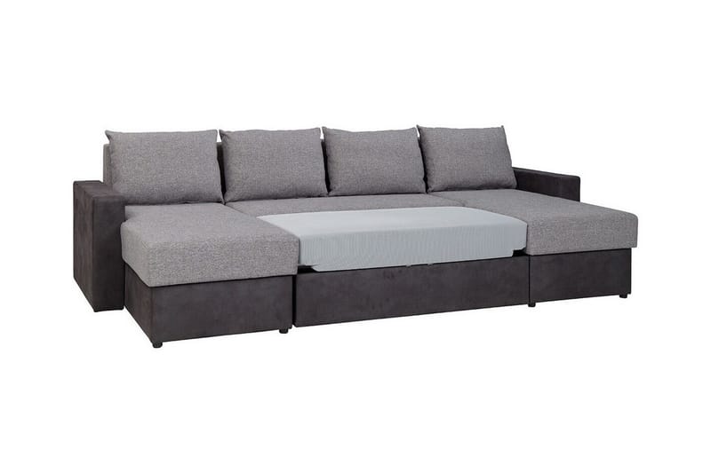 Staffin 4-sits Hörnbäddsoffa NO_BRAND Dark grey - Möbler - Soffa - Bäddsoffa