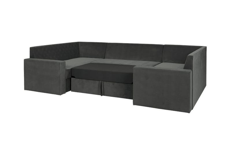 Staffin 4-sits Hörnbäddsoffa NO_BRAND Light grey/Dark grey - Möbler - Soffa - Bäddsoffa