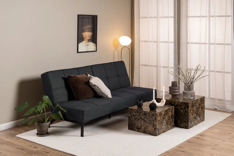 Stefan 2-sits Bäddsoffa - Grå - Möbler - Soffa - Bäddsoffa