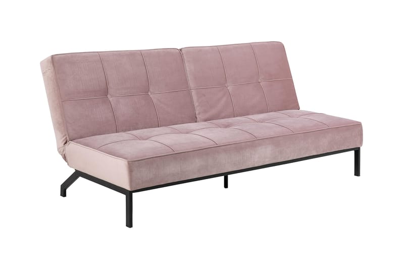 Stefan Bäddsoffa Sammet - Rosa - Möbler - Soffa - Bäddsoffa