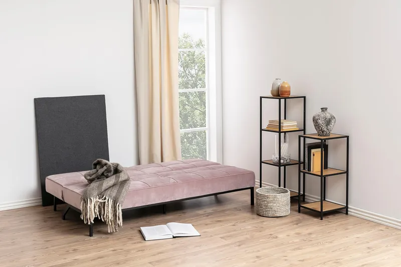 Stefan Bäddsoffa Sammet - Rosa - Möbler - Soffa - Bäddsoffa