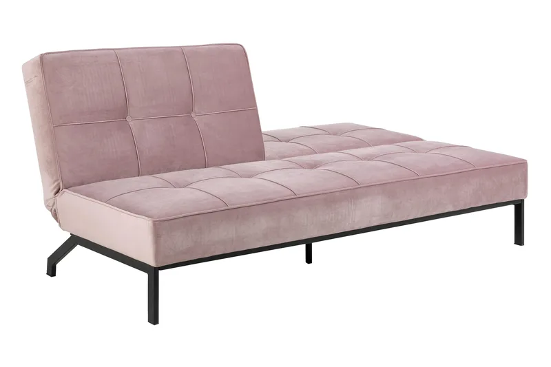 Stefan Bäddsoffa Sammet - Rosa - Möbler - Soffa - Bäddsoffa
