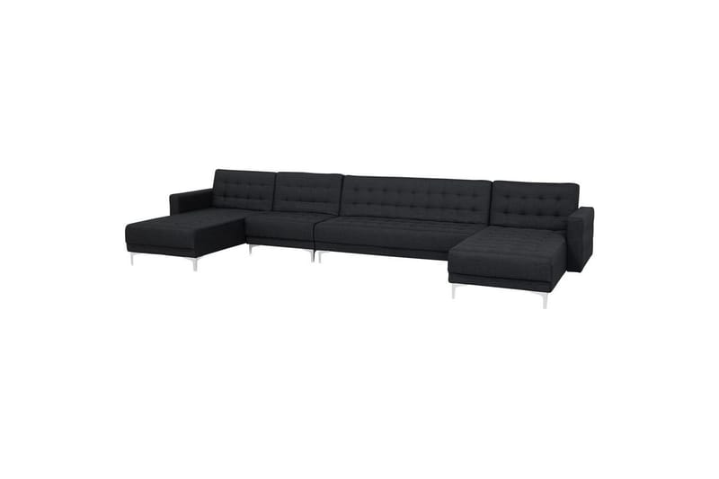Stor soffa Aberdeen Grå/Silver - Grå/Silver - Möbler - Soffa - Bäddsoffa