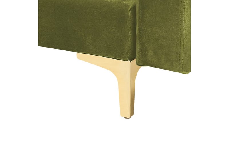 Stor soffa Aberdeen Grön/guld - Grön/guld - Möbler - Soffa - Bäddsoffa