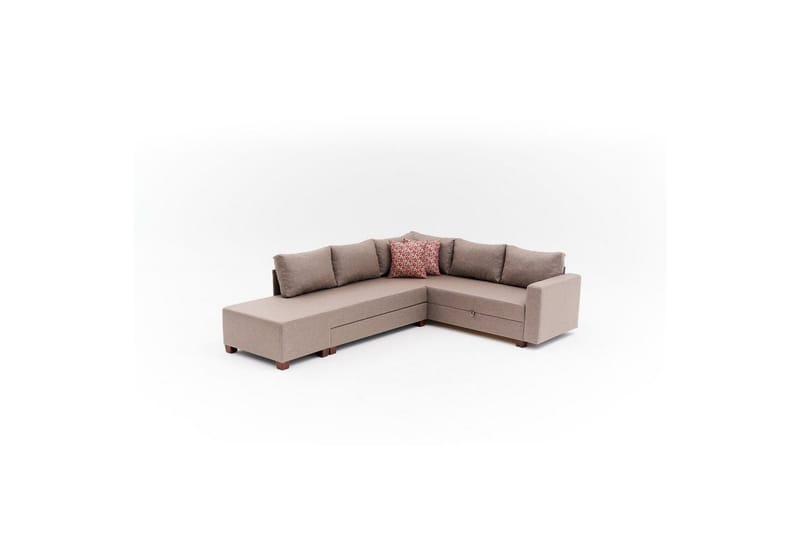 Sufian Hörnbäddsoffa 4-sits - Brun - Möbler - Soffa - Bäddsoffa
