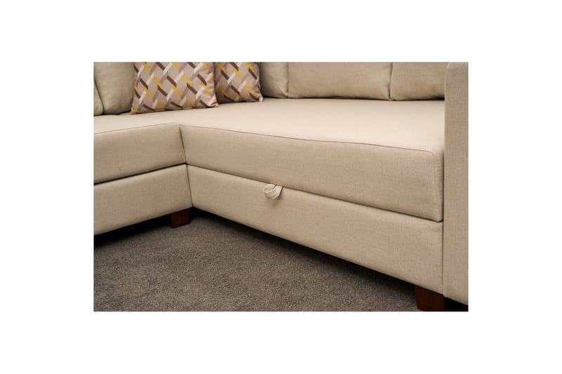 Sufian Hörnbäddsoffa 4-sits - Cremevit - Möbler - Soffa - Bäddsoffa