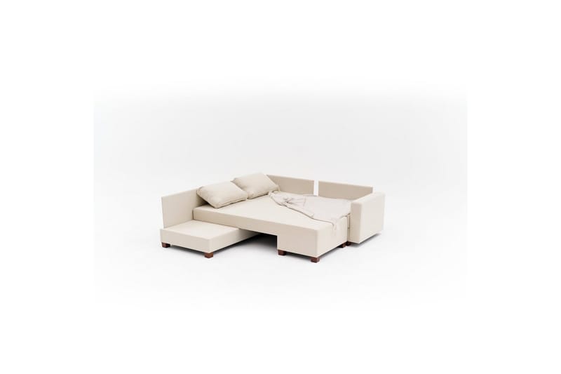 Sufian Hörnbäddsoffa 4-sits - Cremevit - Möbler - Soffa - Bäddsoffa