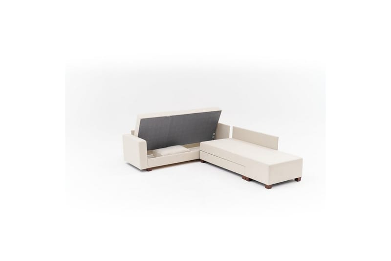 Sufian Hörnbäddsoffa 4-sits - Cremevit - Möbler - Soffa - Bäddsoffa
