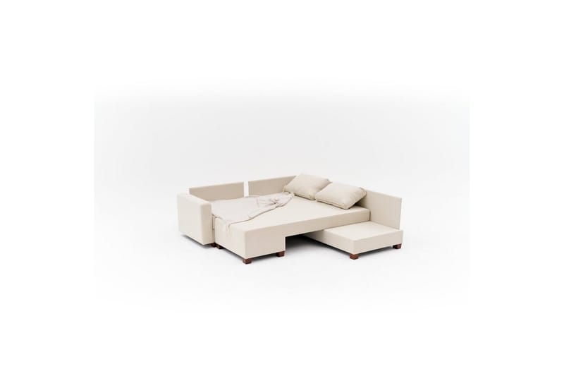 Sufian Hörnbäddsoffa 4-sits - Cremevit - Möbler - Soffa - Bäddsoffa