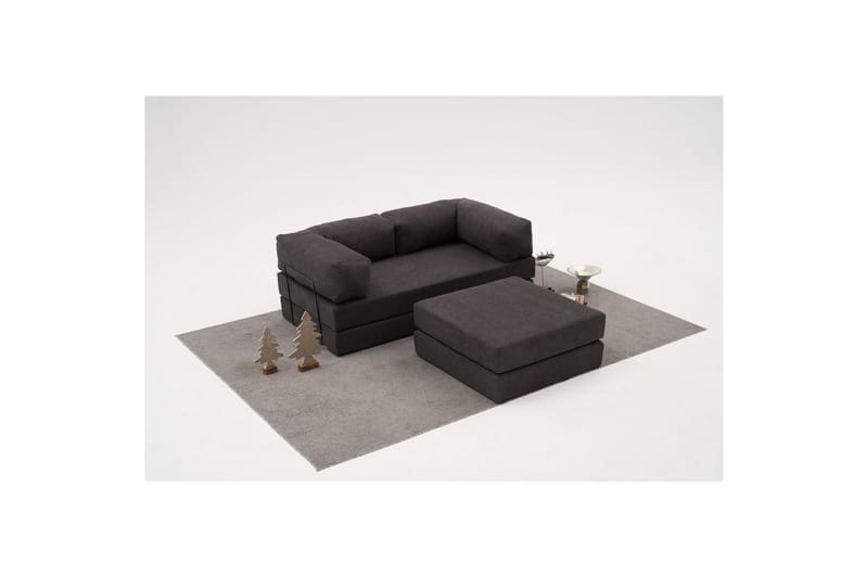 Sufian Hörnbäddsoffa med Divan 2-sits - Antracit - Möbler - Soffa - Bäddsoffa