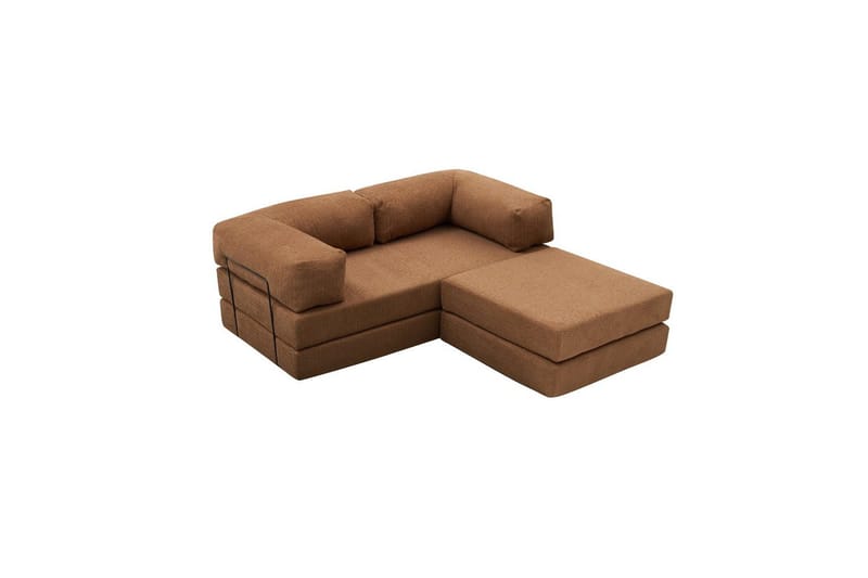Sufian Hörnbäddsoffa med Divan 2-sits - Brun - Möbler - Soffa - Bäddsoffa