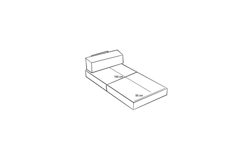 Sufian Hörnbäddsoffa med Divan 2-sits - Cremevit - Möbler - Soffa - Bäddsoffa
