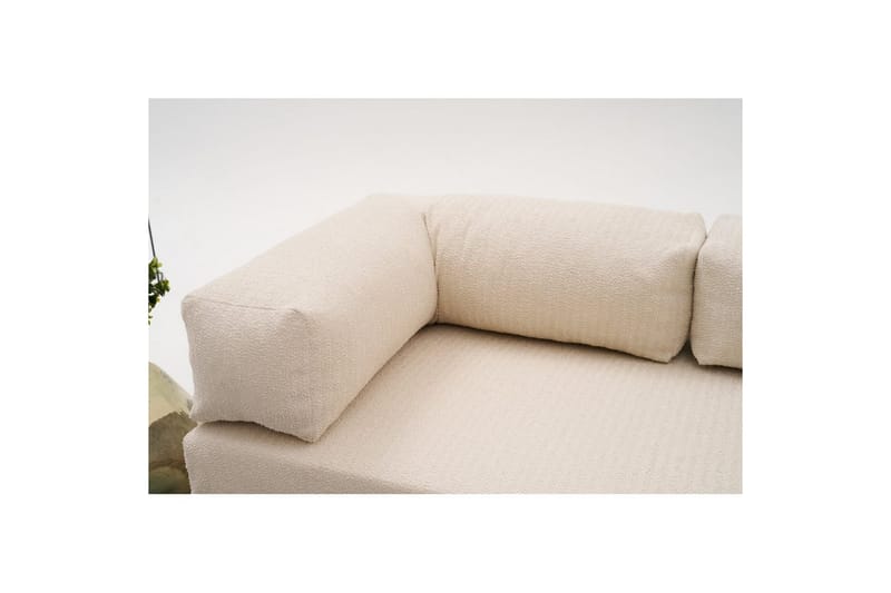Sufian Hörnbäddsoffa med Divan 2-sits - Cremevit - Möbler - Soffa - Bäddsoffa