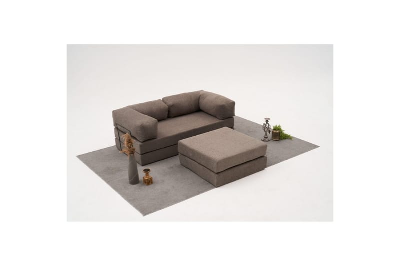 Sufian Hörnbäddsoffa med Divan 2-sits - Grå - Möbler - Soffa - Bäddsoffa