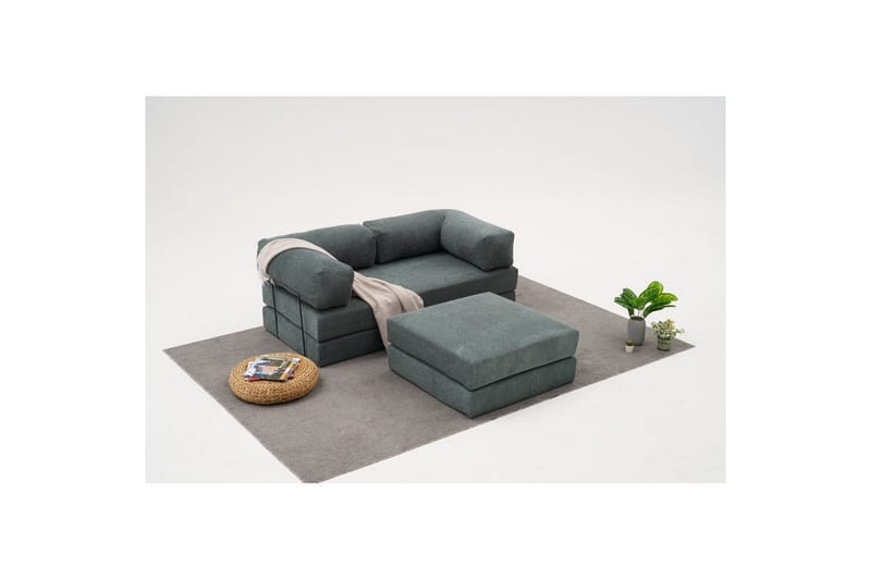 Sufian Hörnbäddsoffa med Divan 2-sits - Grön - Möbler - Soffa - Bäddsoffa