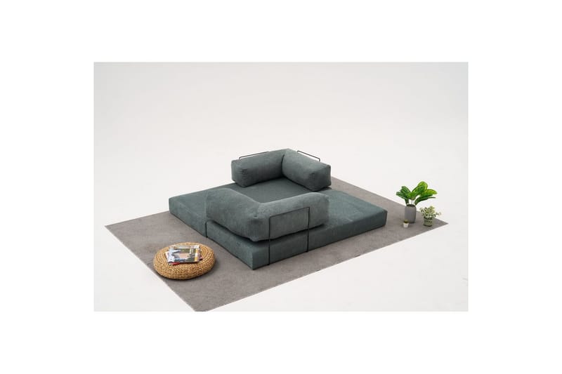 Sufian Hörnbäddsoffa med Divan 2-sits - Grön - Möbler - Soffa - Bäddsoffa