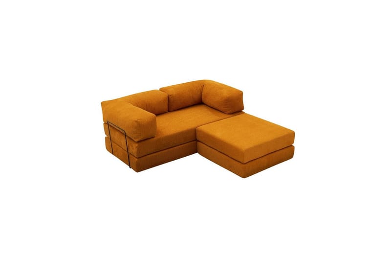 Sufian Hörnbäddsoffa med Divan 2-sits - Orange - Möbler - Soffa - Bäddsoffa