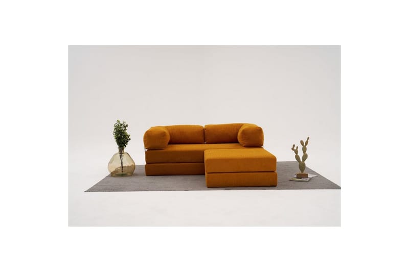 Sufian Hörnbäddsoffa med Divan 2-sits - Orange - Möbler - Soffa - Bäddsoffa
