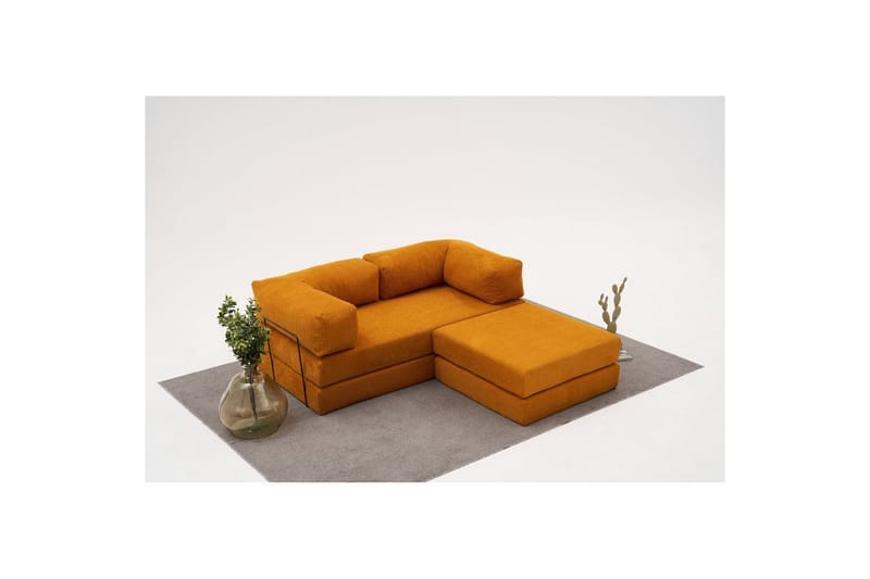 Sufian Hörnbäddsoffa med Divan 2-sits - Orange - Möbler - Soffa - Bäddsoffa