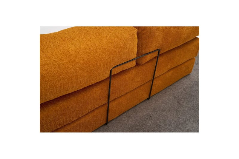 Sufian Hörnbäddsoffa med Divan 2-sits - Orange - Möbler - Soffa - Bäddsoffa
