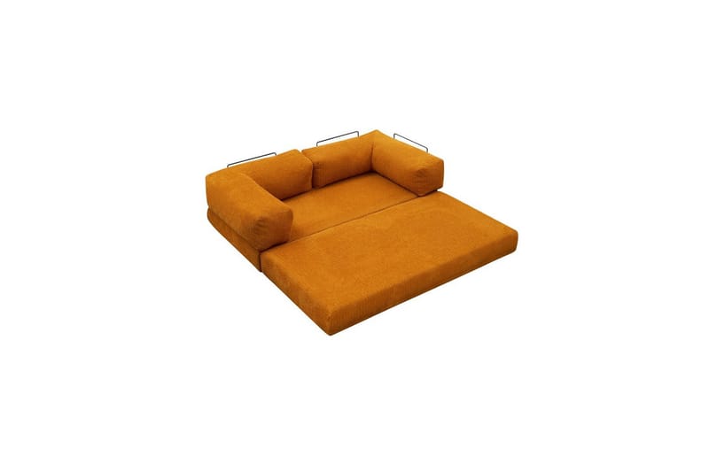 Sufian Hörnbäddsoffa med Divan 2-sits - Orange - Möbler - Soffa - Bäddsoffa