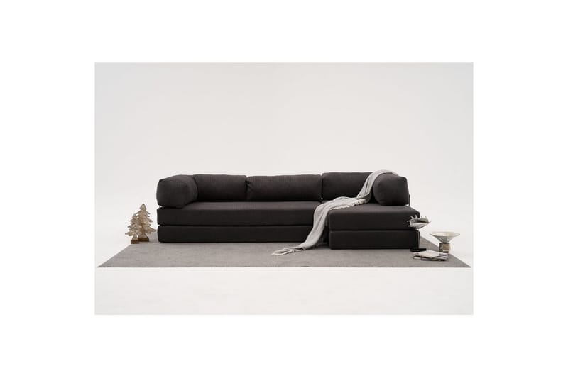 Sufian Hörnbäddsoffa Två Hörn 3-sits - Antracit - Möbler - Soffa - Bäddsoffa