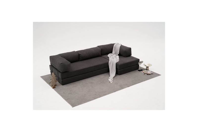 Sufian Hörnbäddsoffa Två Hörn 3-sits - Antracit - Möbler - Soffa - Bäddsoffa